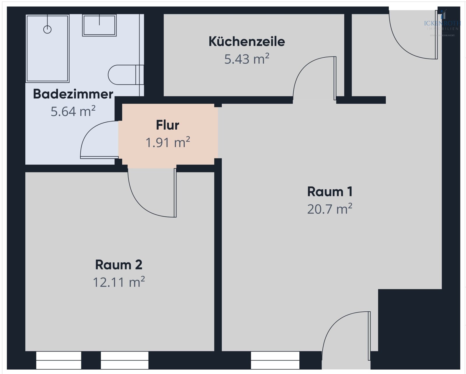 **Renovierte Büro/Praxisräume (ca.55m²) mit Aufzug, KFZ-Stellplatz, Balkon - zentrale Lage mit Laufkundschaft**