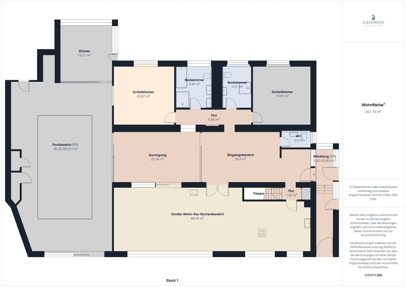 **Freistehender Bungalow mit Pool, Sauna, Doppelgarage, uvm. - traumhaftes Grundstück!**